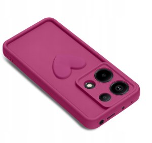 Etui do Xiaomi Redmi Note 13 Pro 4G silikonowe MATOWE serce + Szkło 9H 3