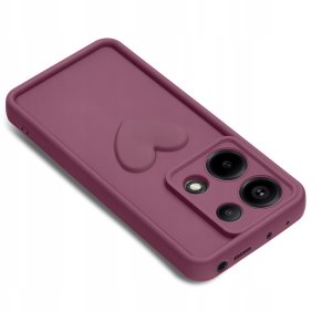 Etui do Xiaomi Redmi Note 13 Pro 4G silikonowe MATOWE serce + Szkło 9H 3