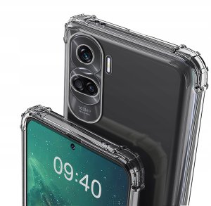 Etui do Honor 90 Lite 5G ANTI-SHOCK CLEAR CASE + Szkło OCHRONNE 9H 8
