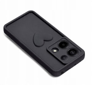 Etui do Xiaomi Redmi Note 13 Pro 4G silikonowe MATOWE serce + Szkło 9H 2