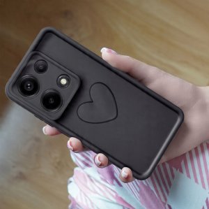 Etui do Xiaomi Redmi Note 13 Pro 4G silikonowe MATOWE serce + Szkło 9H 5