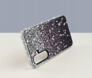 Etui do Samsung 15 5G| silikonowe BROKAT DIAMOND Szkło ochronne na ekran 9H 4
