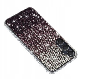 Etui do Samsung 15 5G| silikonowe BROKAT DIAMOND Szkło ochronne na ekran 9H 5