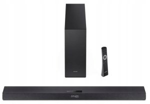 Sharp 2.1ch Ultra-slim Dolby Atmos/DTS Virtual: X Soundbar with Wireless Subwoofer | HT-SBW320 | 360 W | Bluetooth | Black | Wireless connection 2