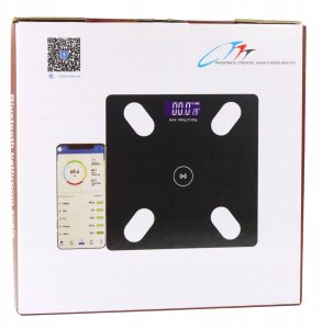 Waga Elektroniczna Łazienkowa Funkcja Smart Bluetooth BMI BMR Aplikacja 4