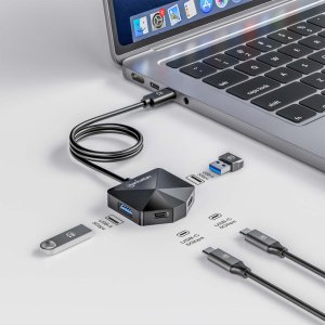 Stacja/replikator Manhattan 181150 stacja dokująca Przewodowa USB 3.2 Gen 2 (3.1 Gen 2) Type-C Czarny 2