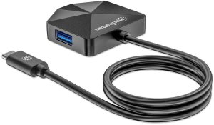 Stacja/replikator Manhattan 181150 stacja dokująca Przewodowa USB 3.2 Gen 2 (3.1 Gen 2) Type-C Czarny 3