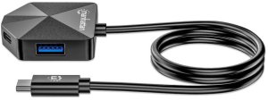 Stacja/replikator Manhattan 181150 stacja dokująca Przewodowa USB 3.2 Gen 2 (3.1 Gen 2) Type-C Czarny 6