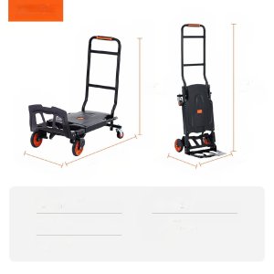 Wózek transportowy aluminiowy 136 kg 2w1 składany - wózek/platforma 2