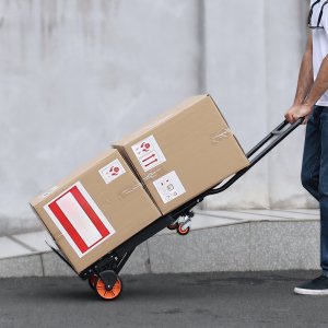 Wózek transportowy aluminiowy 136 kg 2w1 składany - wózek/platforma 5