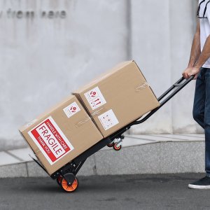 Wózek transportowy aluminiowy 136 kg 2w1 składany - wózek/platforma 9