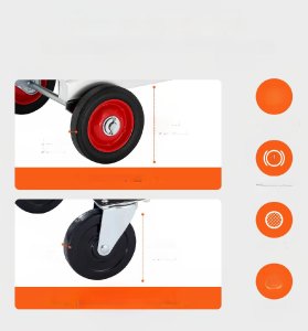 Wózek transportowy magazynowy składany aluminiowy 181 kg 2
