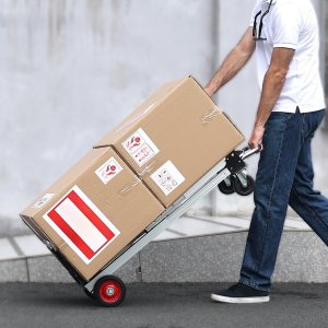Wózek transportowy magazynowy składany aluminiowy 181 kg 5