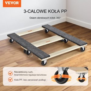 Wózek Meblowy Drewniany 2 Sztuki 13