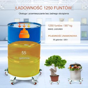 Wózek Transportowy do Beczek 250 L 12