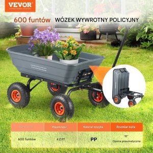 Wytrzymały Wózek Ogrodowy 272 kg 7