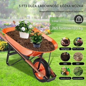 Wózek Ogrodowy Taczka 120 kg 4