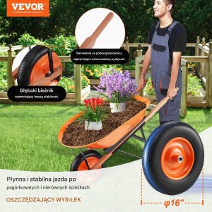 Wózek Ogrodowy Taczka 120 kg 7
