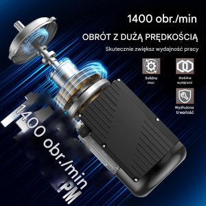 Silnik elektryczny 0.55KW 1400obr 230V 1-fazowy do maszyn przemysłowych 9