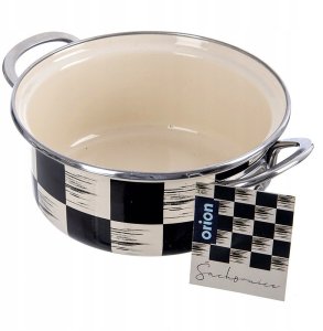 Garnek emaliowany SZACHOWNICA 18 cm, 1,5 l 6