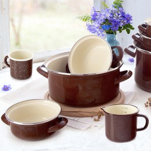 Garnek emaliowany BROWN 24 cm, 4 l 2