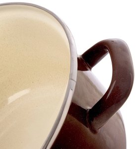 Garnek emaliowany BROWN 24 cm, 4 l 5