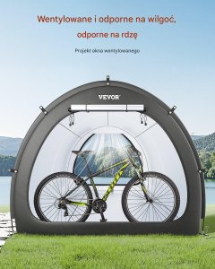 Namiot rowerowy całoroczny wodoodporny ogrodowy skuter motor 243cm 3