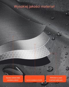 Namiot rowerowy całoroczny wodoodporny ogrodowy skuter motor 243cm 8