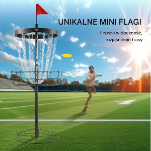 Kosz do gry w disc golfa 132 cm Discgolf czarny 6