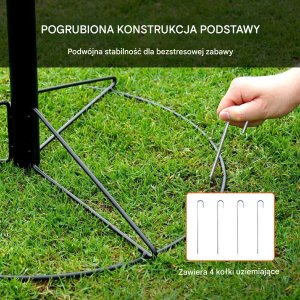 Kosz do gry w disc golfa 132 cm Discgolf czarny 7