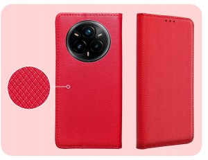 Hello Case ETUI Z KLAPKĄ DO REALME 14 PRO PLUS CZERWONE ZAMYKANE MAGNETYCZNE KABURA 4