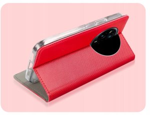 Hello Case ETUI Z KLAPKĄ DO REALME 14 PRO PLUS CZERWONE ZAMYKANE MAGNETYCZNE KABURA 5