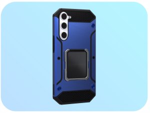 Hello Case Etui Pancerne do Samsung Galaxy S23 (Niebieskie, Plecki, Armor, Ring, Case) 2