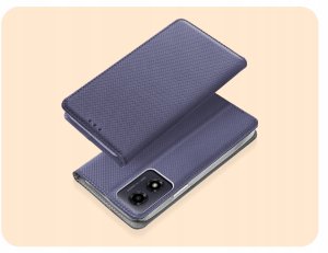 Hello Case ETUI Z KLAPKĄ DO MOTOROLA MOTO G04 / G24 / POWER / E14 GRANATOWE ZAMYKANE 2