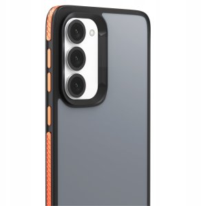 Hello Case Etui Do Samsung Galaxy S23 (Matowe, Pomarańczowa Ramka, Bumper, Plecki) 2