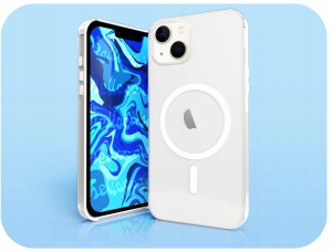Etui Do Magsafe do iPhone 13 MINI magnetyczne przezroczyste pancerne Szkło 4