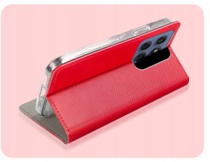 Hello Case ETUI Z KLAPKĄ DO MOTOROLA EDGE 60 FUSION CZERWONE ZAMYKANE MAGNETYCZNE CASE 5