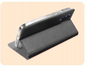 Hello Case ETUI Z KLAPKĄ DO Vivo Y72 5G CZARNE ZAMYKANE MAGNETYCZNE 5