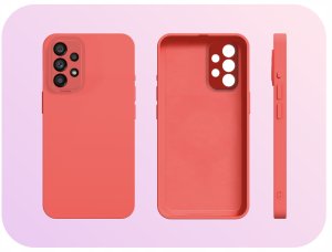 Etui do Galaxy A52 4G / 5G / A52s 4G (Osłona Kamery, Czerwone) Szkło 9H 4