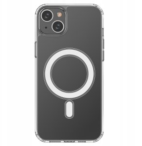 Etui magnetyczne Clear Magnetic Case z MagSafe do iPhone 14 Plus ze srebrnym ringiem - przezroczyste 2