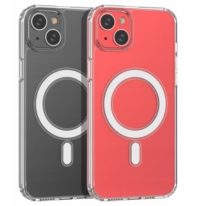 Etui magnetyczne Clear Magnetic Case z MagSafe do iPhone 14 Plus ze srebrnym ringiem - przezroczyste 7