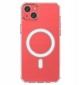 Etui magnetyczne Clear Magnetic Case z MagSafe do iPhone 14 Plus ze srebrnym ringiem - przezroczyste 10