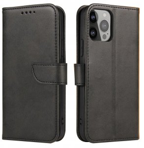 Magnet Case etui TCL 205 pokrowiec z klapką portfel podstawka czarne 8