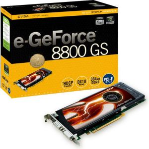 Karta graficzna EVGA GeForce 8800 GS 8800GS 384MB 192bit DDR3 TV/DVI 1,0ns +Crysis PL 6