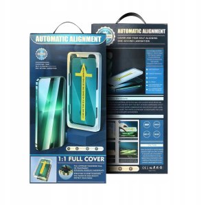 5D Full Glue Tempered Glass - do iPhone 17 Air czarny + aplikator 2