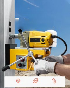 Wiertnica magnetyczna 1400W 1250N 800obr do stali wiertarka stołowa 2