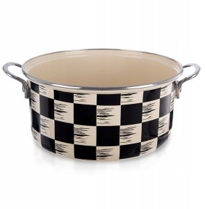 Garnek emaliowany SZACHOWNICA 26 cm, 5 l 2