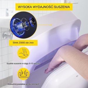 Vevor Suszarka do rąk biały 2
