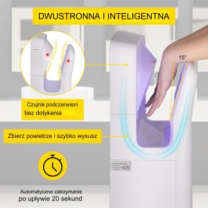Vevor Suszarka do rąk biały 5