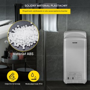 Vevor Kieszeniowa suszarka do rąk automatyczna 2000 W 5
